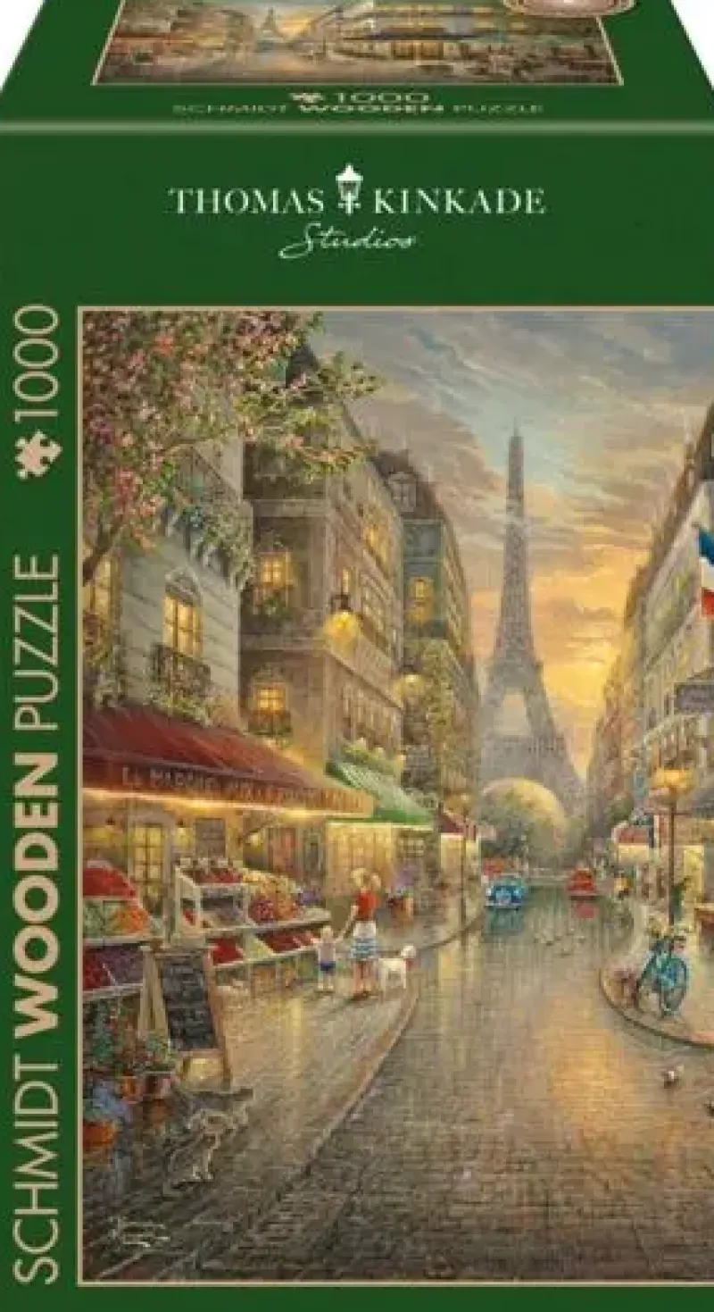 Schmidt : Wooden Träpussel - Thomas Kinkade Studios, Paris Café (1000)