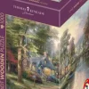 Schmidt : Wooden Träpussel - Thomas Kinkade Studios, Hometown Lake (1000)