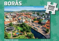 Svenskapussel : Borås - Viskan från ovan (1000)