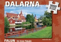 Svenskapussel : Dalarna - Falun, Vy över Faluån (1000)