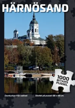 Svenskapussel : Härnösand - Domkyrkan från vattnet (1000)