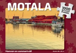 Svenskapussel : Motala - Hamnen en Sommarkväll (1000)