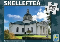 Svenskapussel : Skellefteå - Landskyrkan en Sommardag (1000)