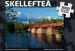 Svenskapussel : Skellefteå - Lejonströmsbron och Landskyrkan (1000)