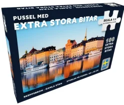 Svenskapussel : Skeppsbron - Gamla stan - extra stora bitar (100)