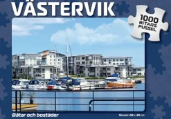 Svenskapussel : Västervik - Båtar och Bostäder (1000)