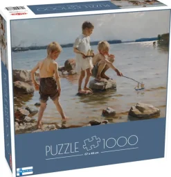 Tactic : A. Edelfelt, Boys Playing on the Shore (1000)