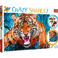 Trefl : Crazy Shapes! - Facing a Tiger (600)