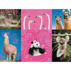 Trefl : Neon Color Line - Crazy Animals (1000)