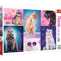 Trefl : Neon Color Line - Super Cats (1000)