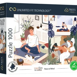 Trefl Prime Infinity: Yoga, Cats & Coffee - Peace of Mind (1000)