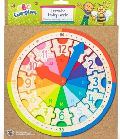 Trendhaus: ABC Champions - Learning Clock Wooden Puzzle