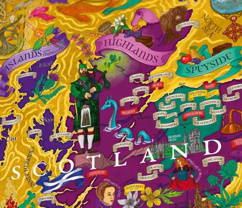 Water & Wines : Scotland - Whisky Puzzle (1000)