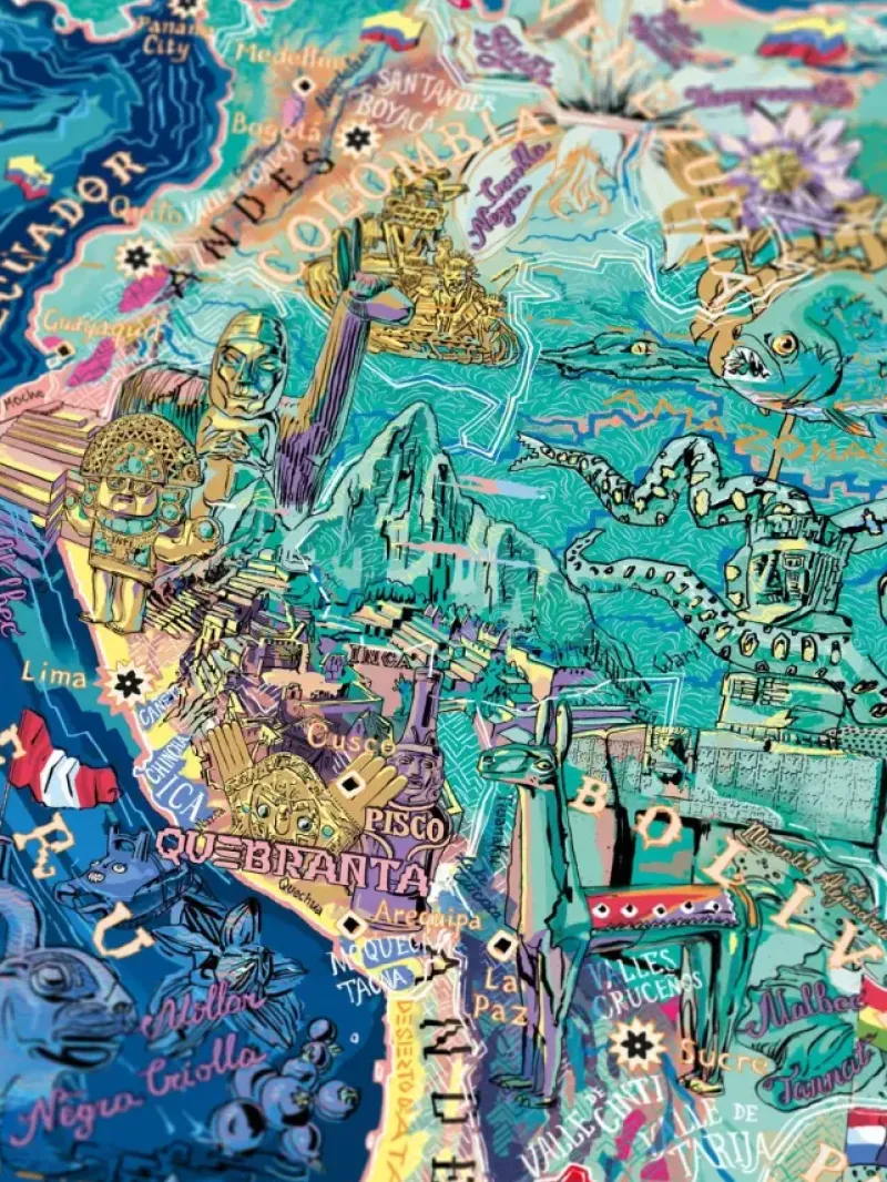 Water & Wines : South America - Wine Puzzle (1000)