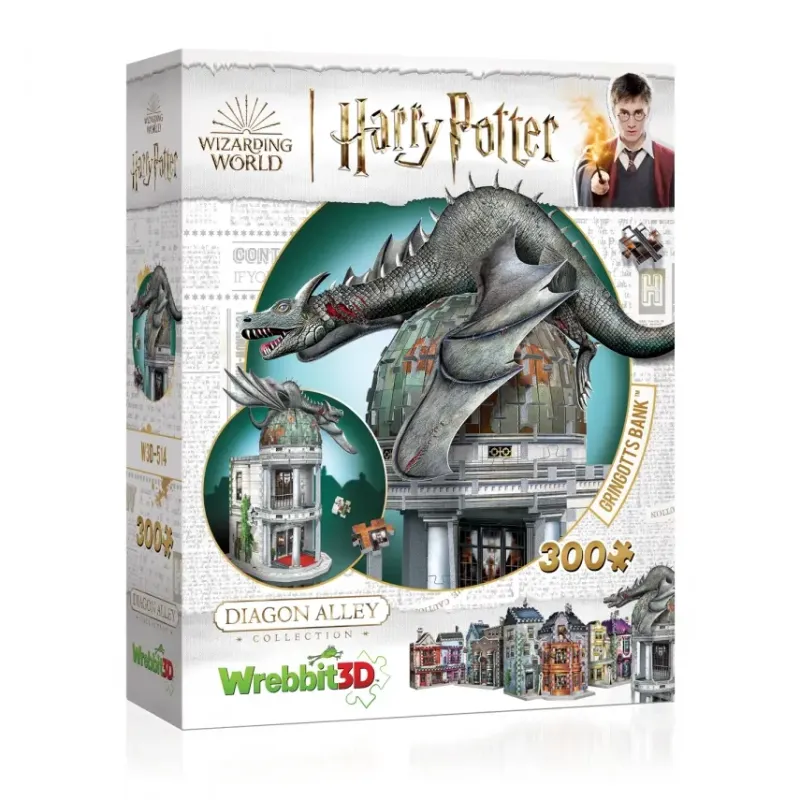 Wrebbit : 3D - Harry Potter, Diagon Alley - Gringotts Bank (300)
